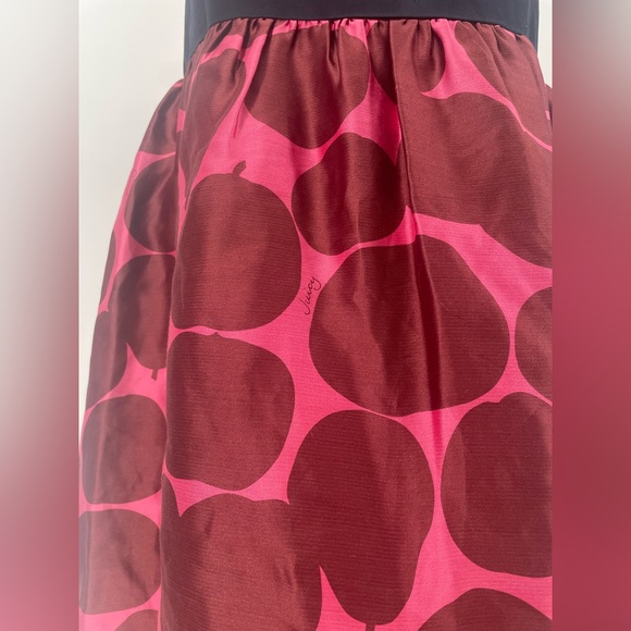 Y2K Juicy Couture Apple / Pear Polkadot Pink & Brown Bubble Hem Mini Dress - Picture 5 of 11